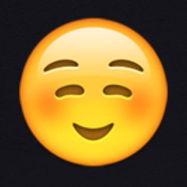 white smiling face by Emoji